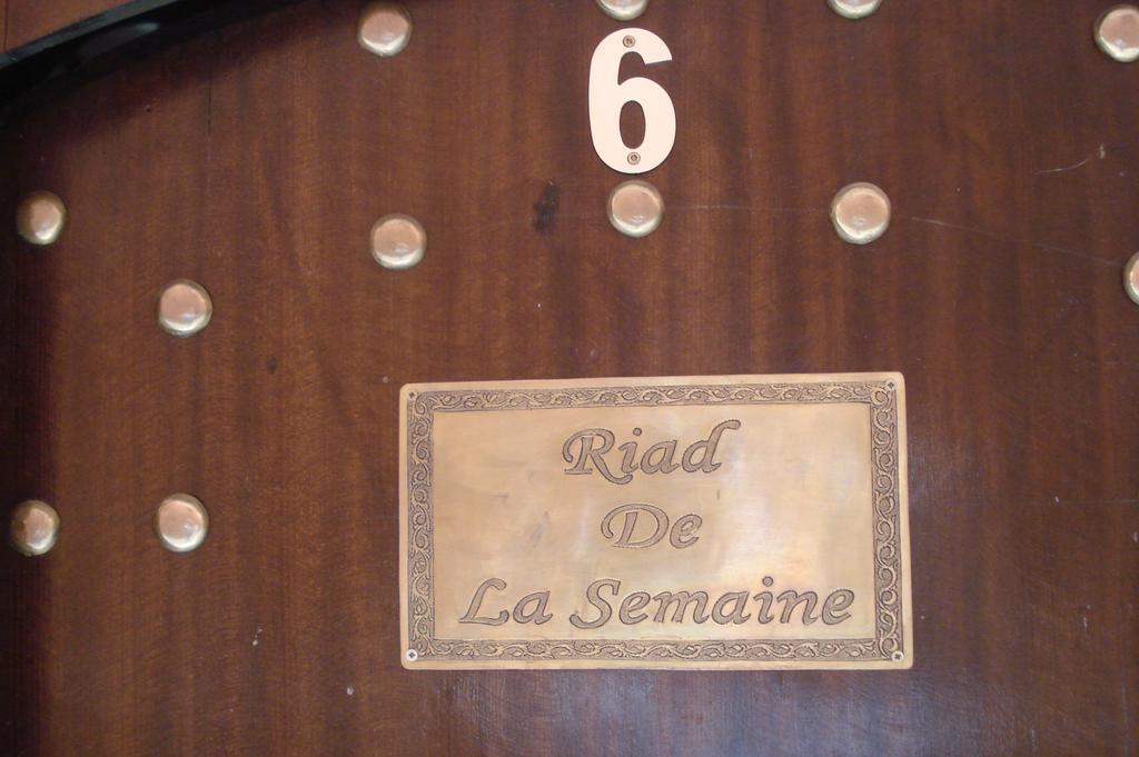 Riad De La Semaine Marrakesh Exterior foto